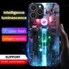 Светодиодный стеклянный чехол Frost Core со звуковым контролем для iPhone Samsung