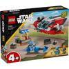 LEGO Игрушка Star Wars Crimson Firehawk, подарок на день рождения, образовательный блок на Рождество для мальчиков и девочек, для детей 4 лет, 5 лет, 6 лет, космос 75384