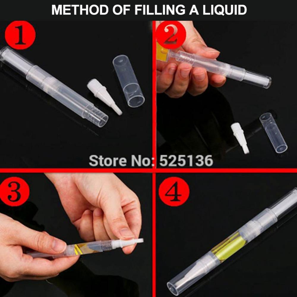 5pcs Leak-proof Structure Nail Polish Applicator Brush Ideal For Salon And Daily DIY Use