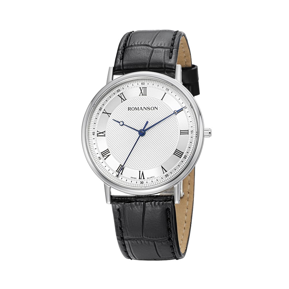 Lomanson Kairos Classic Тонкие Черные Кожаные Часы Rwtlmm2B2003Whbk1