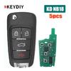 5 шт. KEYDIY NB18 Многофункциональный KD Пульт-ключ Серия NB 4 Кнопки Автомобильный ключ для MINI KD/KD-X2 /KD-MAX KD MAX Автомобильный программатор ключей