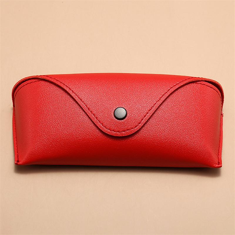 1 шт. прочный футляр для очков из искусственной кожи, солнцезащитные очки, однотонный мешочек, сумка, коробка для очков, легкий, удобный, переносной