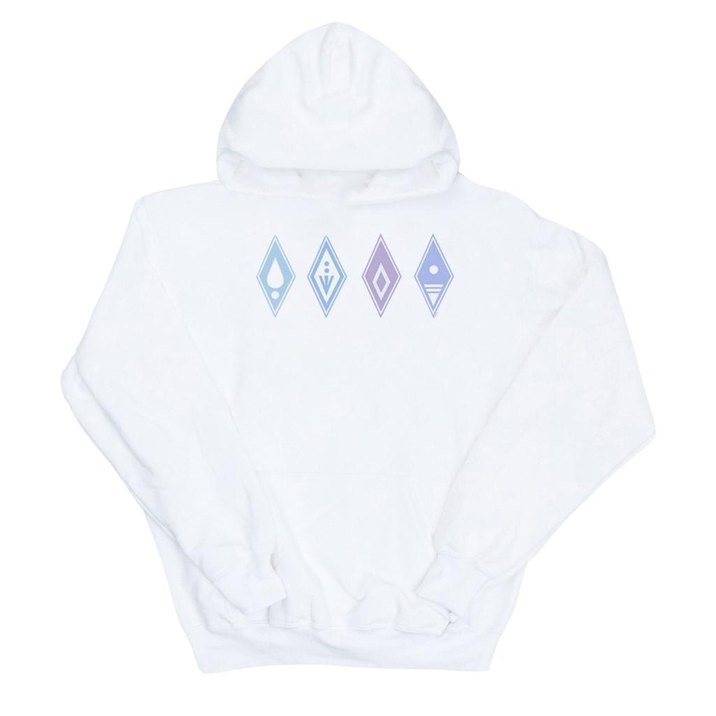 Disney Womens/Ladies Frozen 2 Elements Symbols Hoodie