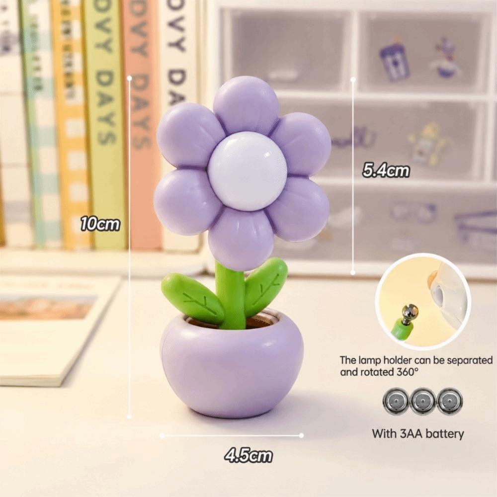 LED Light Source LED Night Light Floral Design Small Desk Lamp For Holiday Gift