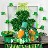 1PC St. Patricks Day Green Hat Doll Faceless Elderly Irish Festival Ornaments