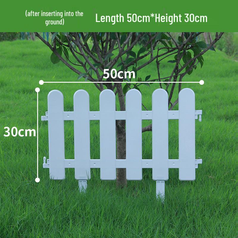 Пластиковый штакетник двойного назначения для сада, цветника, двора или школы