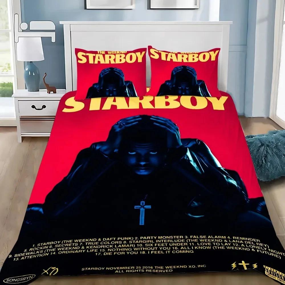 Duvet Cover Pillowcase Bedding Set Adult Boy The W-Weeknd XO Girl Bedroom Decoration Children Gift Single Double Large Size