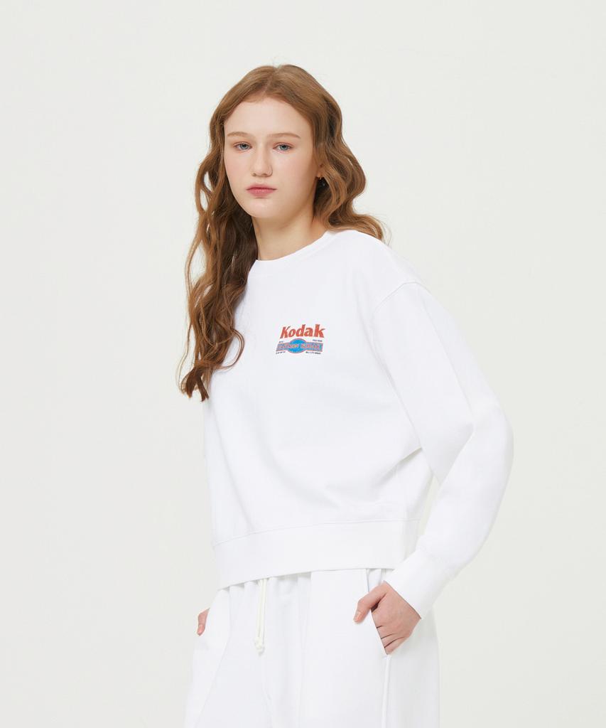 KODAK Recipe Snow Washed Sweatshirt Women'S Ivory