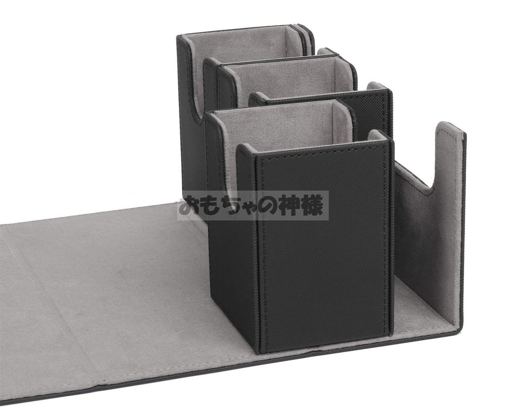 Toy God Trading Card Deck Case, Magnetic Removable Card Case, Leather Card Case Holder Storage (No Dice Compartment)