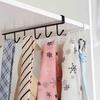 6 Hooks Kitchen Cabinet Wall Hanging Cup Holder Shelf Storage Rack Organizer