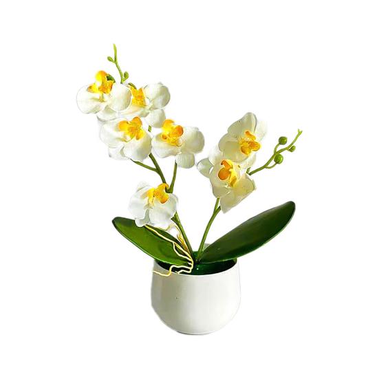 1 комплект поддельных цветов, экологически чистые, легко чистящиеся тканевые комнатные растения для домашнего использования