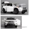 1/32 Toyota Highlander SUV спортивная игрушечная машинка литая под давлением металлический сплав миниатюрная JKM звуковая и световая коллекционная модель подарок для мальчиков