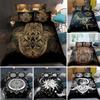 Комплект постельного белья Hamsa Hand Boho Mandala Duvet Cover Set Black Gold Bohemia Bed Set Fatima Hand Постельное белье Lucky Hand Quilt Cover