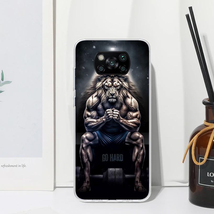 Чехол для телефона Лев Альфа Самец Детеныш Король Для Xiaomi Poco X7 X6 X5 M7 M8 Pro F7 Ultra Redmi 15C 15 13C 13 12C 12 10 10C 10A Арт Fundas
