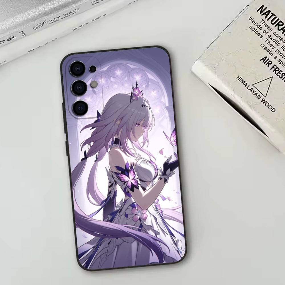 Honkai Star Rail Чехол для телефона для Samsung S25,S24,S21,S22,S23,S30,Ultra,S20,Plus,Fe,Lite,Note,10,Черный Чехол