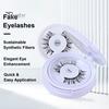 1 Set Magnetic False Eyelashes with Lash Applicator Tool Reusable Single/Double Layer Natural Wispy Fake Lashes Eyelash Clip Women Makeup Tools