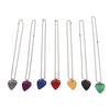 7PCS Guitar Pick Necklace Colorful Unique Design Portable Artistic Metal Guitar Pick for Musician