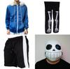 Крутой Костюм Косплея Санса из Игры Undertale, Худи с Прочными Перчатками и Уникальной Маской