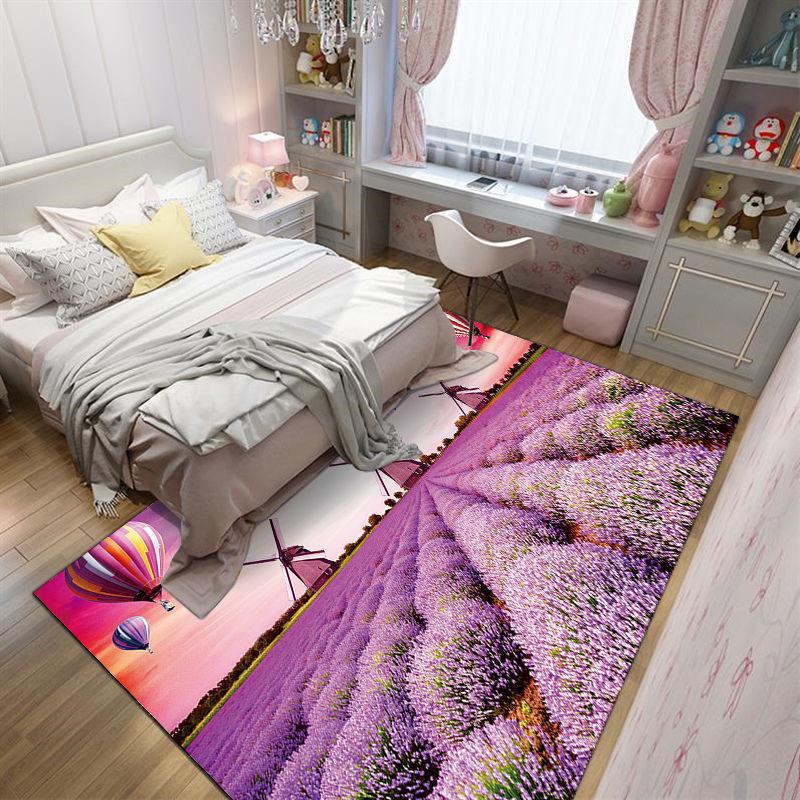 3D ковер большой площади, прикроватная подставка для ног для всей комнаты, спальни, бытовой грязеотталкивающий коврик для эркера, балкона, высококачественный напольный коврик