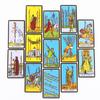 10.3*6cm Black Classic Tarot 78 Pcs Cards with Guidebook for Beginners Black Gilded Edges