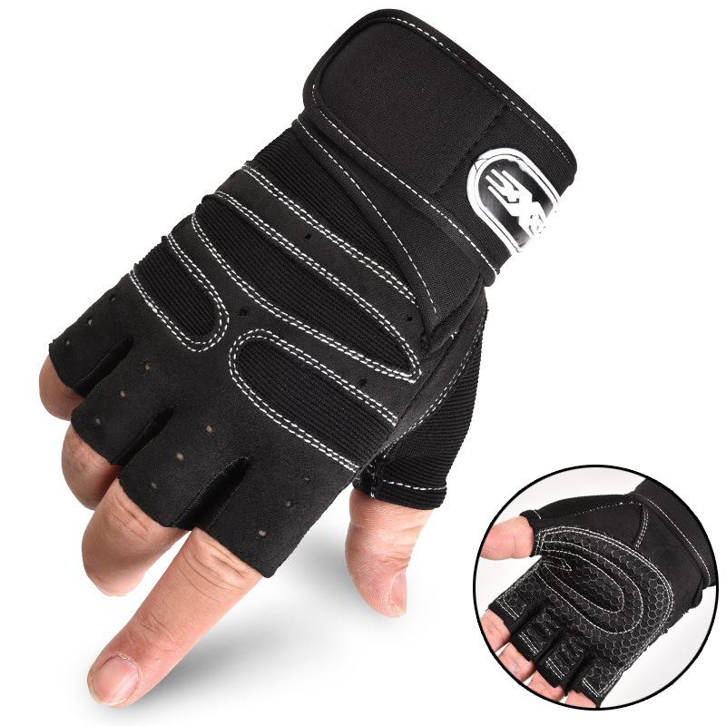 Dumbbell Gloves for Men Women Weightlifting Crossfit Bodybuilding Workout Sport Gym Training Gloves Non-slip Wrist Protector