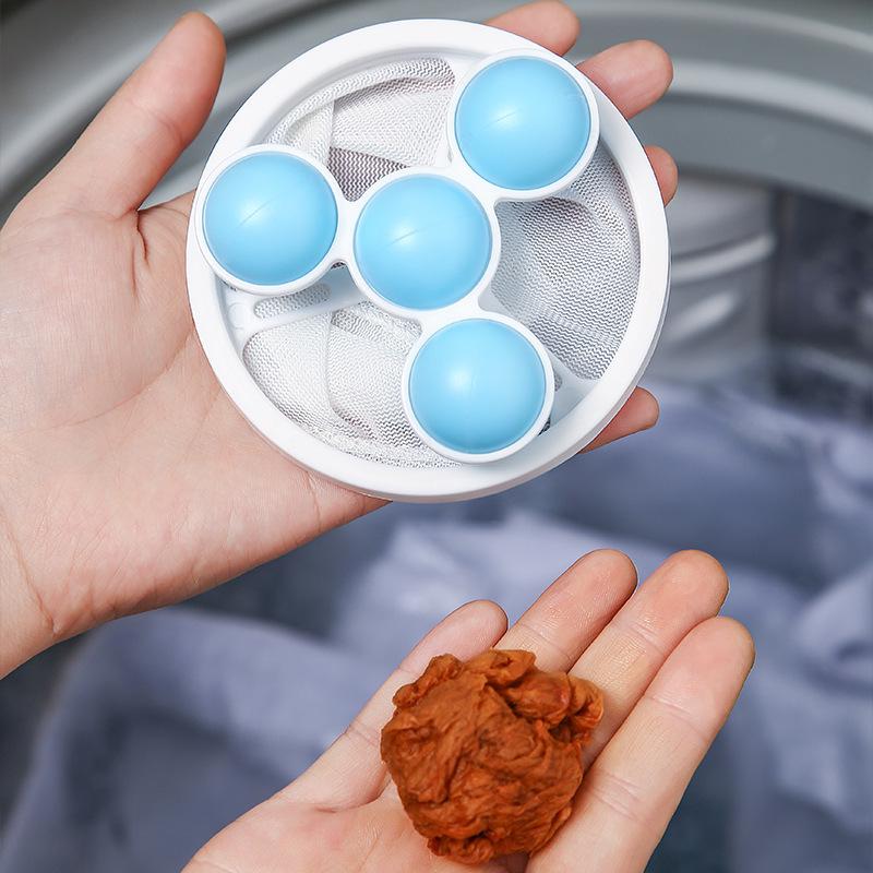 Floating Washing Machine Lint & Hair Remover Net Bag