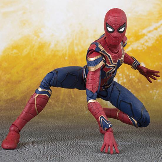 Multiple Postures Action Figurine Exquisite Workmanship High Simulated Fashion Spider Man Figurine Model for Exhibition