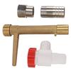 Brass Quick Coupler Sprinkler Key G3/4 Quick Sprinkler Valve Key for Garden Hose Underground