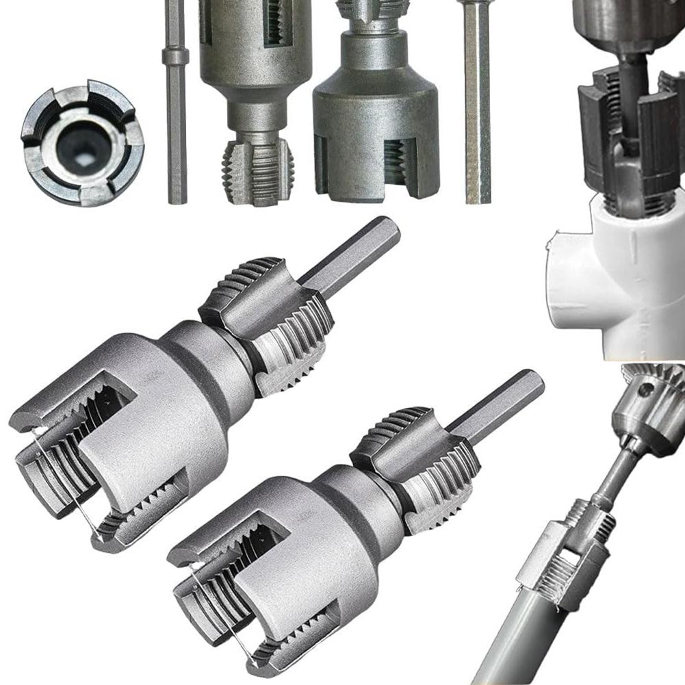 Электрический набор для нарезания резьбы 1/2" и 3/4" универсальная плашка для труб PPR, PE, ПВХ