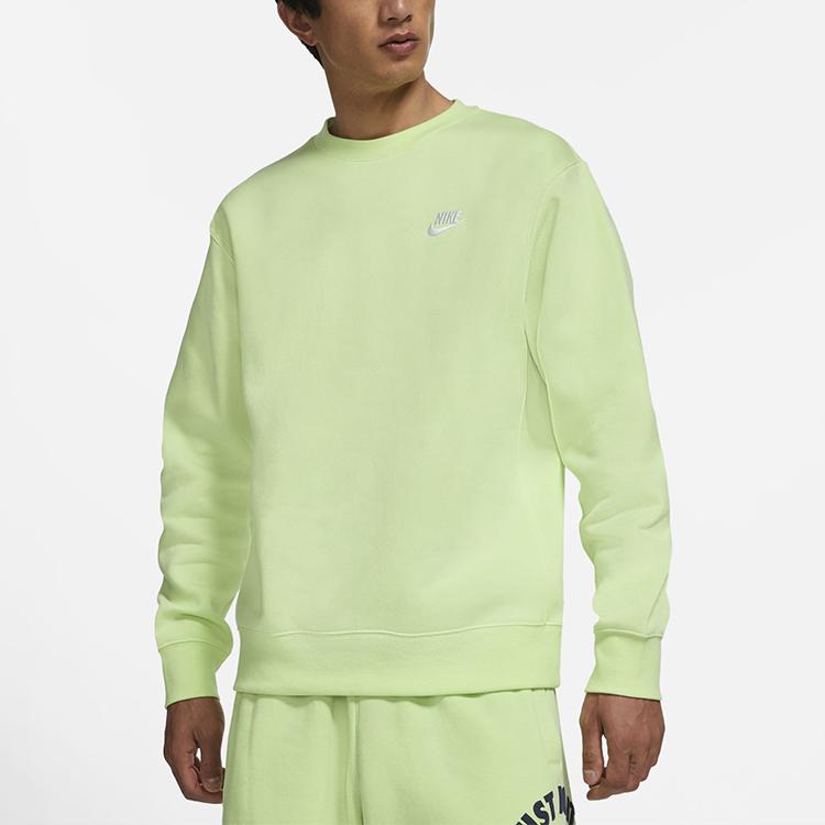 Nike Sweatshirts Men's Green Crew Neck Moderate Regular BV2663-383