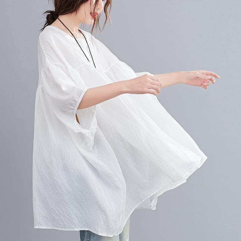 DIMANAF 2024, женская футболка больших размеров с принтом, лоскутные топы с круглым вырезом, свободные летние футболки 2024, новые однотонные футболки синего цвета