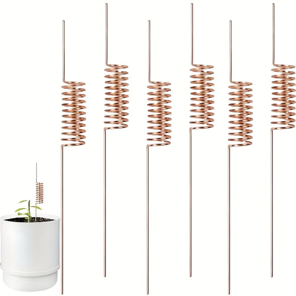 Artistic Copper Garden Stake: Spiral Ornament for Outdoor Decoration