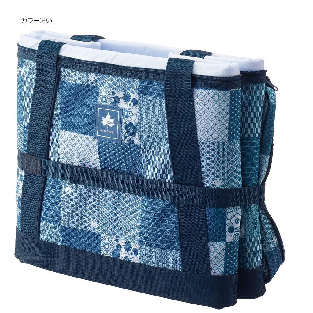 LOGOS Антибактериальный дизайн Кулер 37 Синяя полоса 81670681 Ящик-холодильник Складной