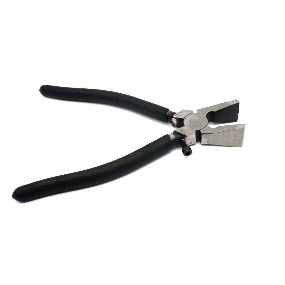 High Carbon Steel Glass Breaking Pliers Flat Nose Wire Drawing Pliers Glass Cutting Tool  Ceramics