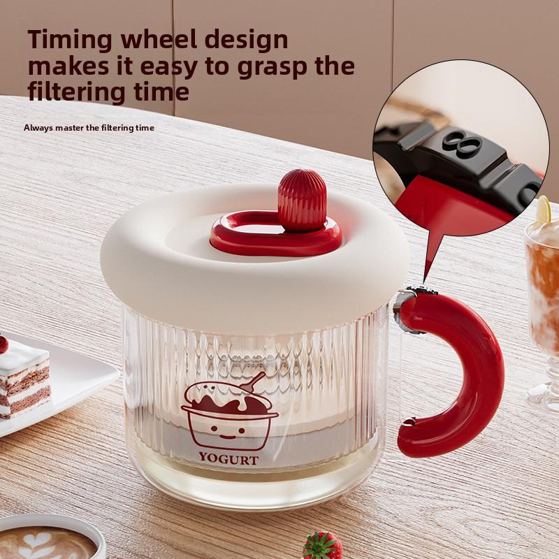 Фильтр для греческого йогурта самоохлаждаемый экстрактор сепаратор сухой сыворотки фильтрующая сетка йогуртница чаша для йогурта фильтр