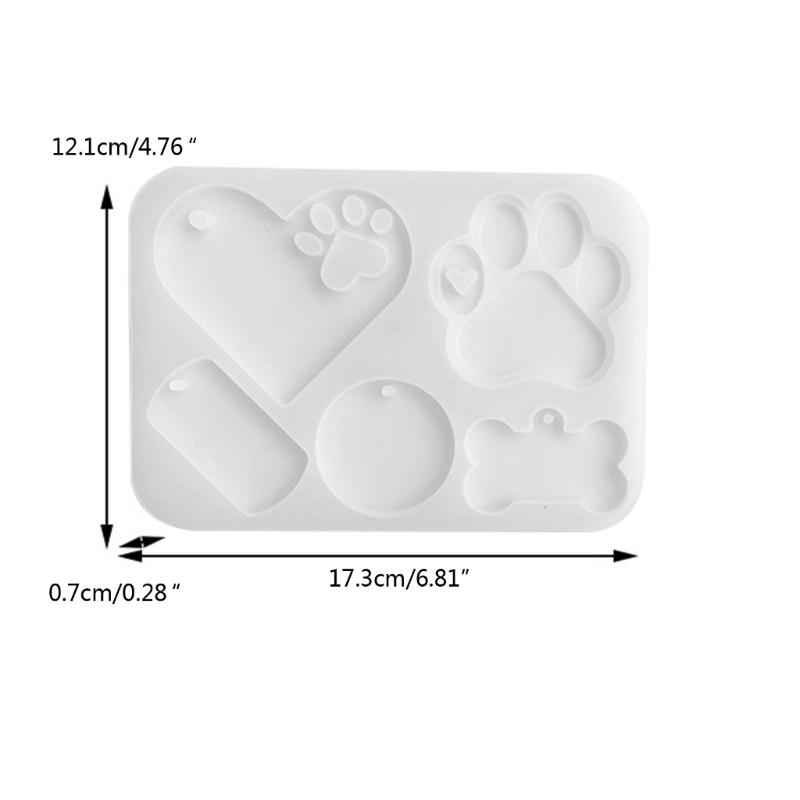 Claw Heart Bone Silicone Mold Epoxy Resin Mold Jewelry Pendant Tools Plaster Crafts Making Supplies -stick