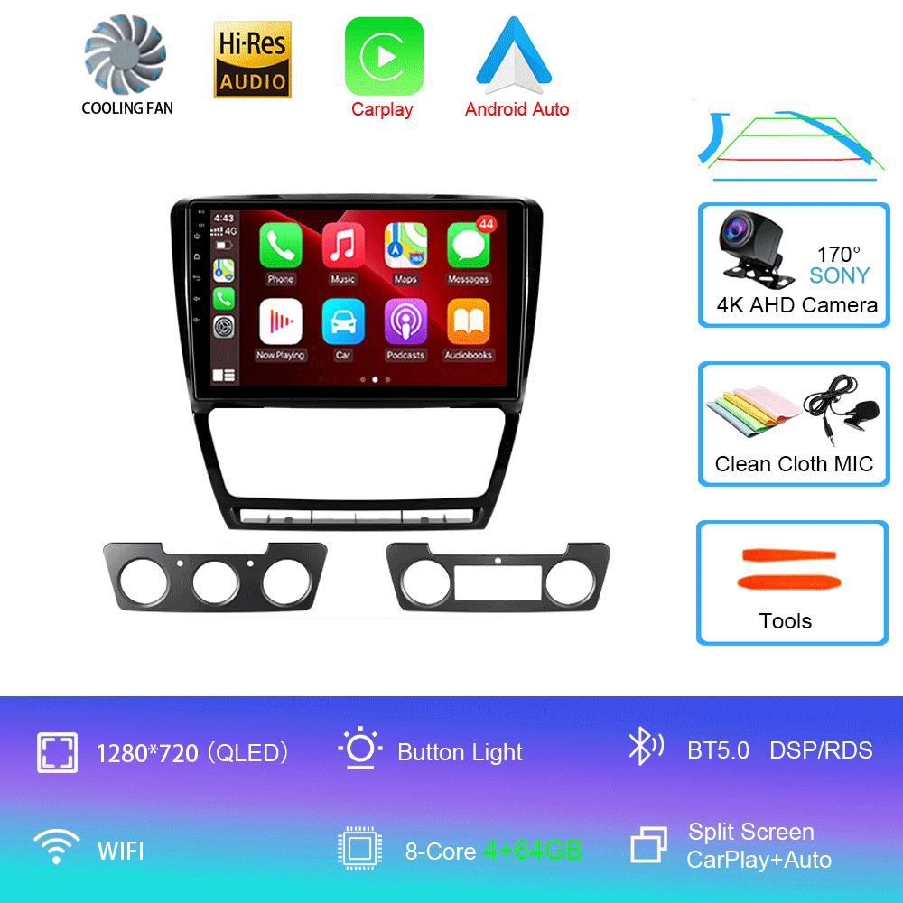 Android 14 For Skoda Octavia 2 A5 2008 - 2013 Car Radio Multimedia Video Player Navigation Stereo No 2din 2 Din Dvd