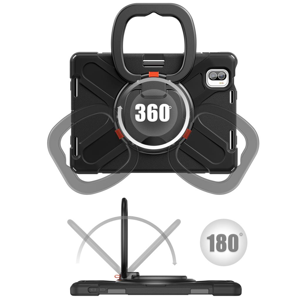 Чехол для Xiaomi Pad 5, прочный защитный чехол для ПК + силиконовый чехол для планшета с вращающейся подставкой