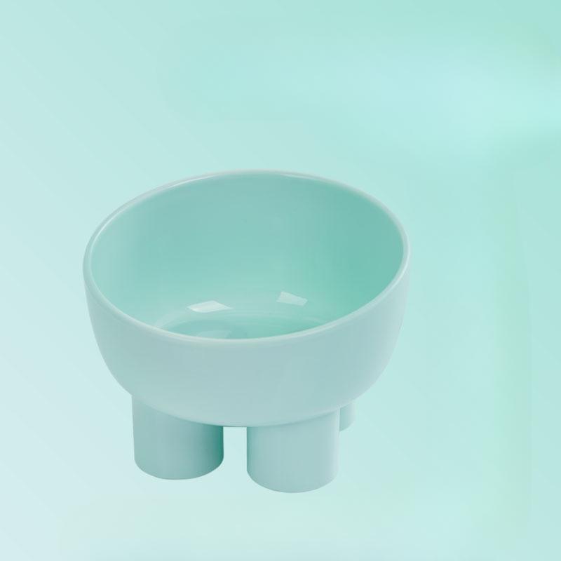 Высокая миска для кошек в скандинавском стиле с наклонной мультяшной защитой от опрокидывания, миска для домашних животных, миска для кошек и собак, миска для еды