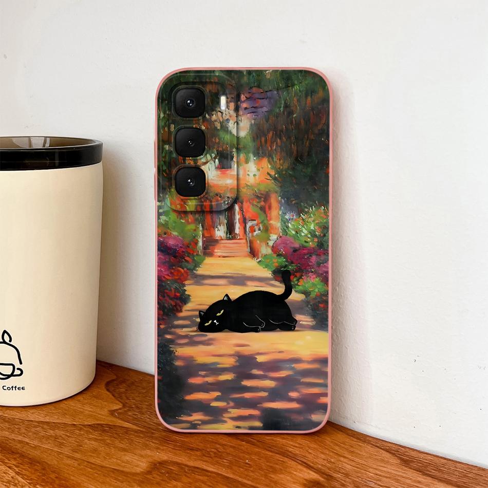For Infinix Hot 60 Pro Plus 60i Phone Case Colourful Patterns Cover For Infinix Hot 60Pro+ Soft Liquid Silicone Anti Drop Bumper