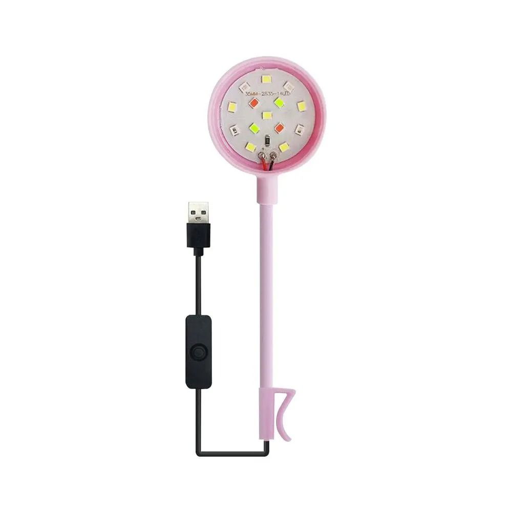 Водонепроницаемые цветные фонари, аксессуары, USB-разъем, светодиодный светильник, новая клипса, лампа для аквариума