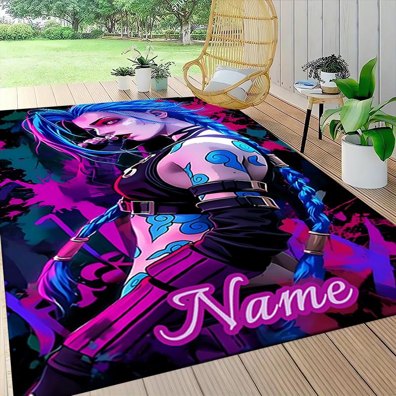 Custom Name Ballerina Cappuccino Carpet Rug Customizable Soft Washable Anti-Slip Home Living Room Sofa Mats Personalized Rug. 0909152