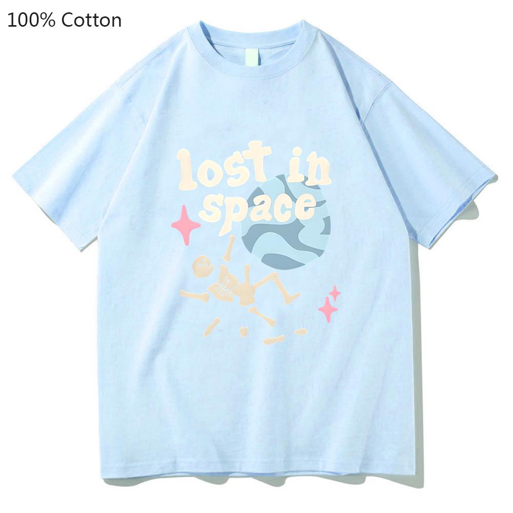 Lost in Space Planet T-shirts Unisex Kawaii/Cute 100% Cotton Tshirts Summer Regular T Shirt Sense of Design High Street Tops