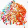 Набор из 10 разноцветных хлопушек-серпантинов, не оставляющих мусор, с конфетти, пластиковая текстура, для свадеб, дней рождений, выпускных