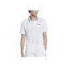 Nike Рубашка поло Court Dri-FIT с черным воротником, мужские топы, белая BV1195-100