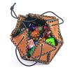 1pc Leather D20 Dice Bag Polygonal Dice Storage Boxes Drawstring Dice Bags