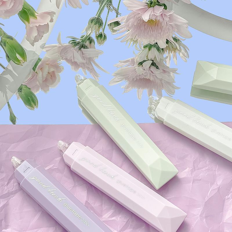 4/5 шт. Клейкая лента градиентного цвета, ручка-роллер для двусторонней клейкой ленты, для заметок, дневника, рукоделия