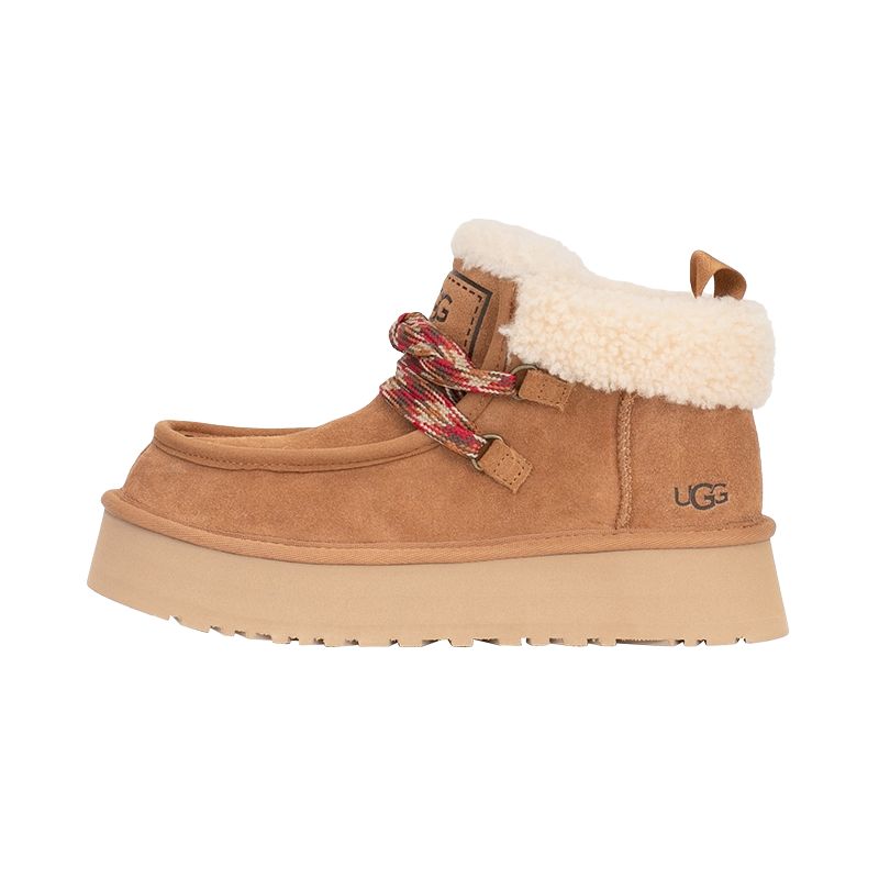 UGG Теплые износостойкие короткие снегоступы Женские коричневые кроссовки 1143954CHE