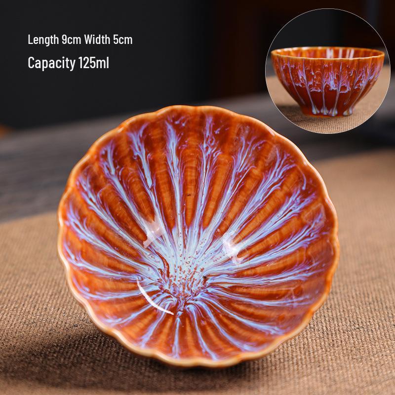 Керамическая чайная чашка Jianzhan Tenmoku ручной работы - Большая креативная чаша для дегустации Douli.