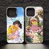 Anime Candy Candy Phone Case For iPhone17,16,15,14,13,12,11 Pro Max Blcak Colorful Silver Plated Inside Cover